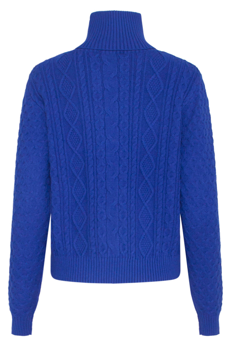 23604 Getextureerde Gebreide Coltrui | Cobalt