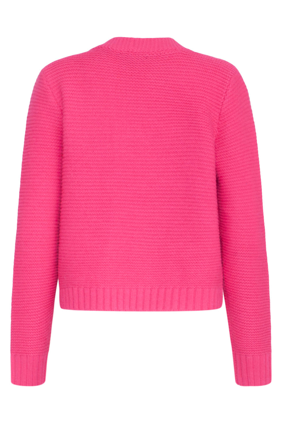 23608 Open Dikke Rib Gebreide Cardiganfuchsia | Fuchsia