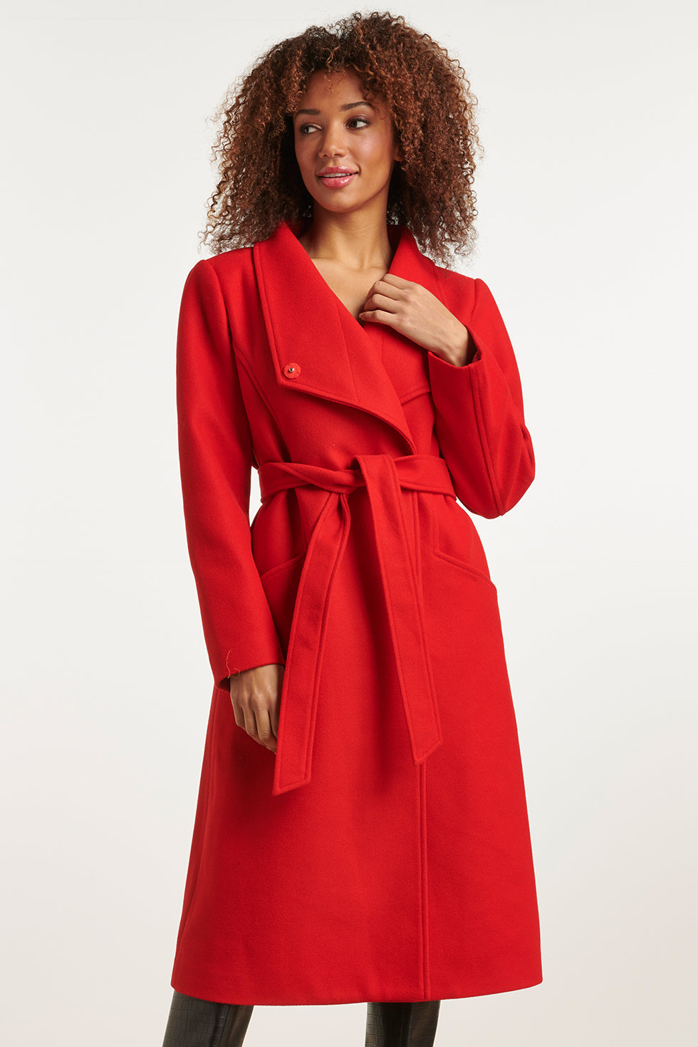 23617 Dames Lange Jas | Red