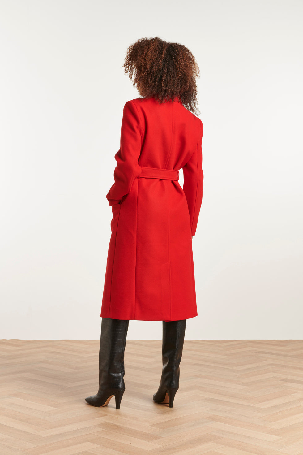 23617 Dames Lange Jas | Red