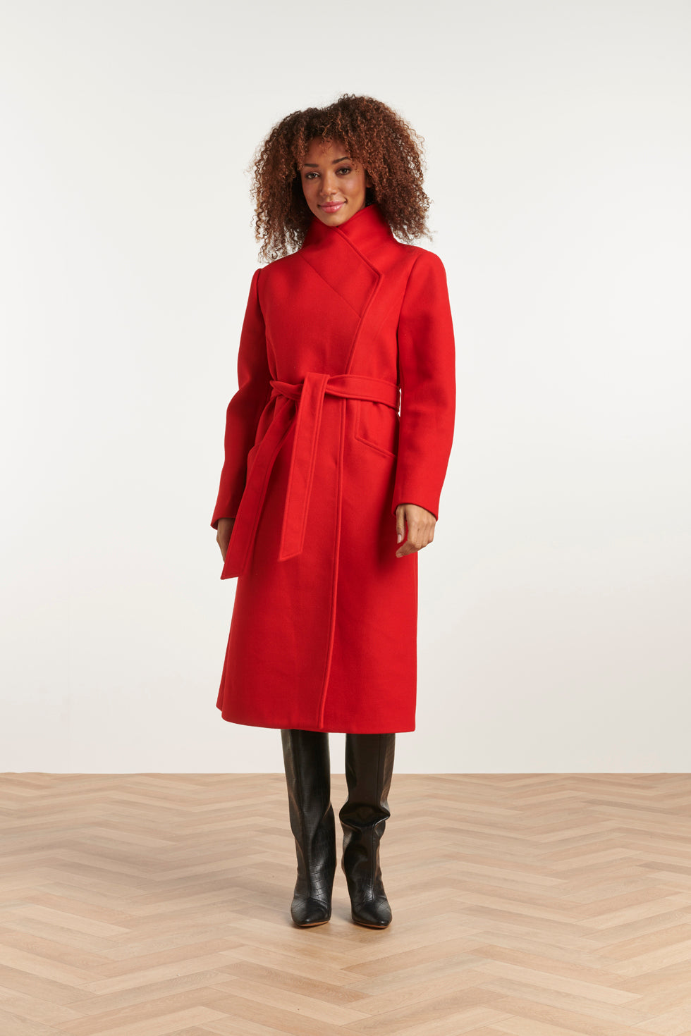 23617 Dames Lange Jas | Red