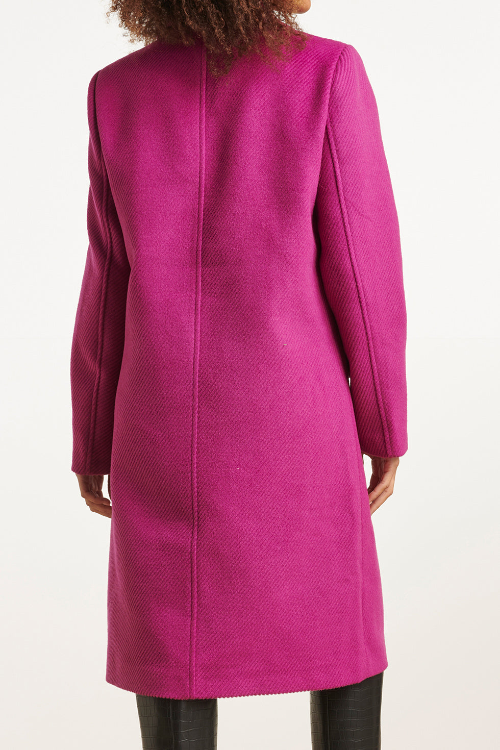 23618 Paars Getailleerd Lang Damesjas | Purple