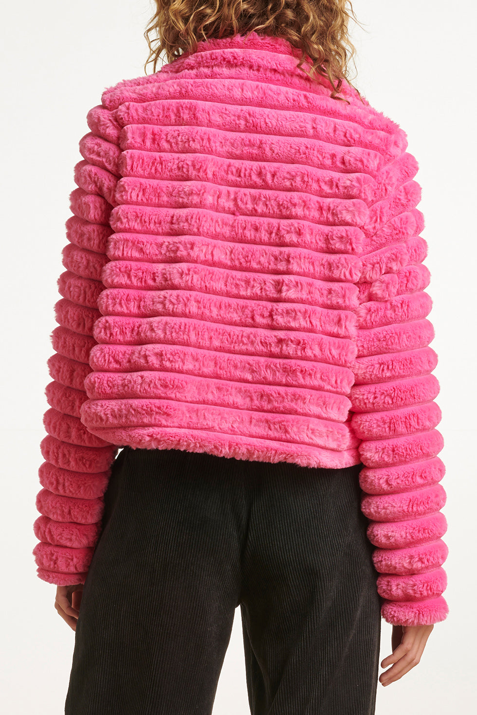 23620 Rib Gebreid Vest Lois | Pink