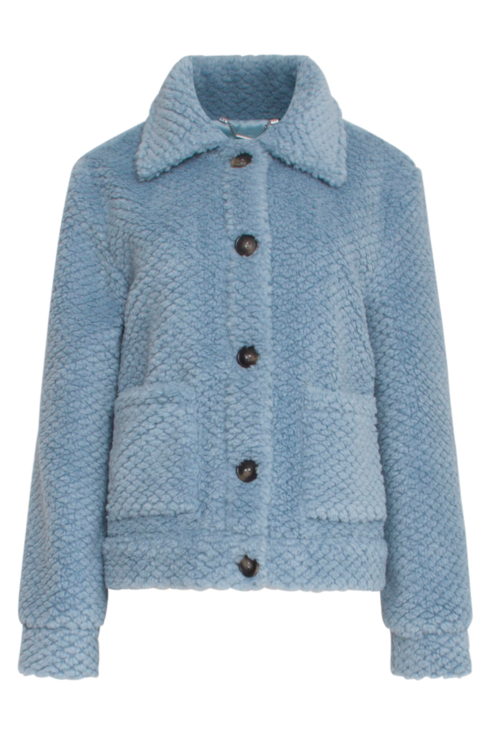 23622 Kort Licht Teddy Damesjas | Light Blue