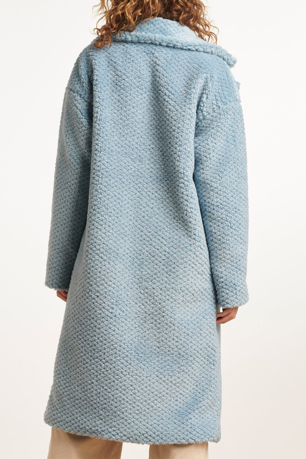 23623 Licht Teddy Damesjas | Light Blue