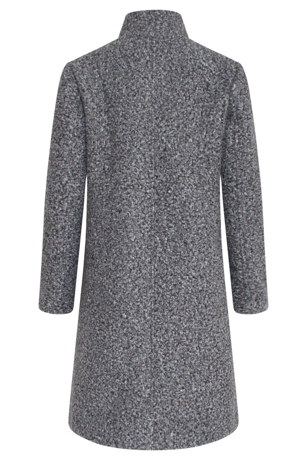23624 Melange Teddy Damesjas | Black White