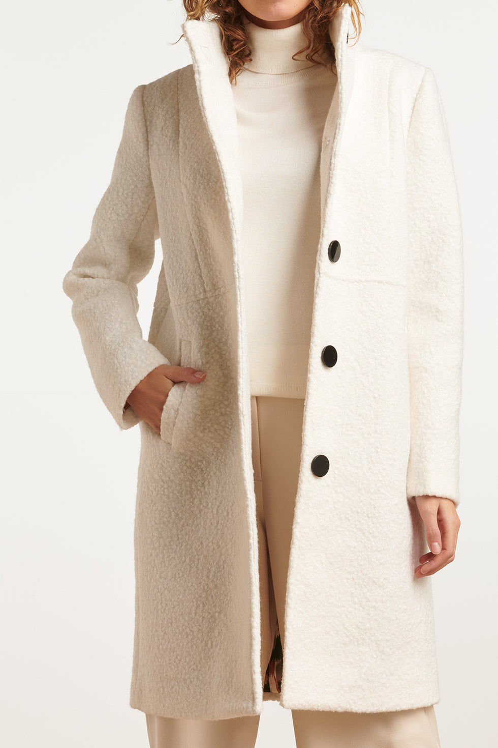 23624 te Boucle Damesjas | White