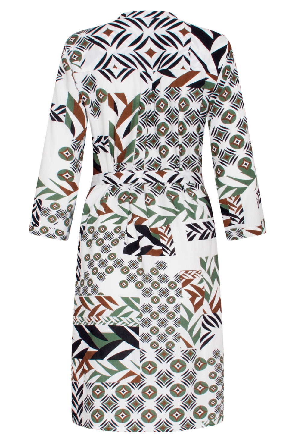 23648 Dames Jurk Met MixMatch Geometrische Print | Muticolour