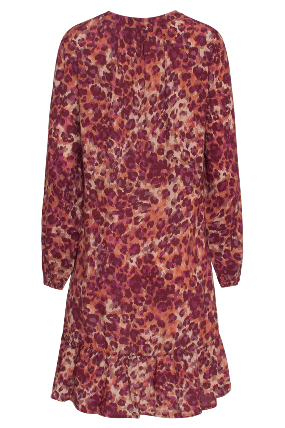 23660 Dames Jurk Met Purple Dieren Print | Sand - Purple