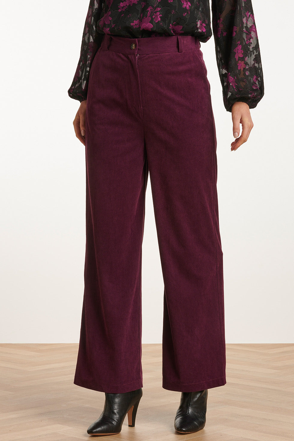 23725-380 Corduroy BroekPaars Van 100% Polyester | Purple