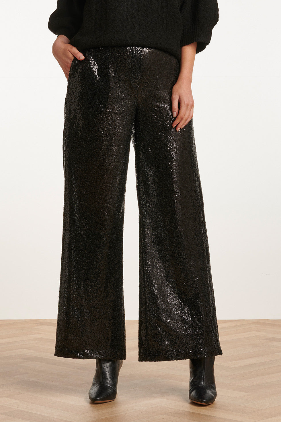 23739-999 E Glitter Broek Voor Dames | Black