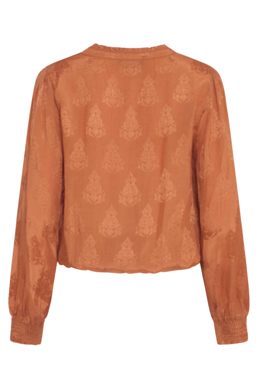 23761-240 Mosterd V-Hals Top Voor Dames | Mustard