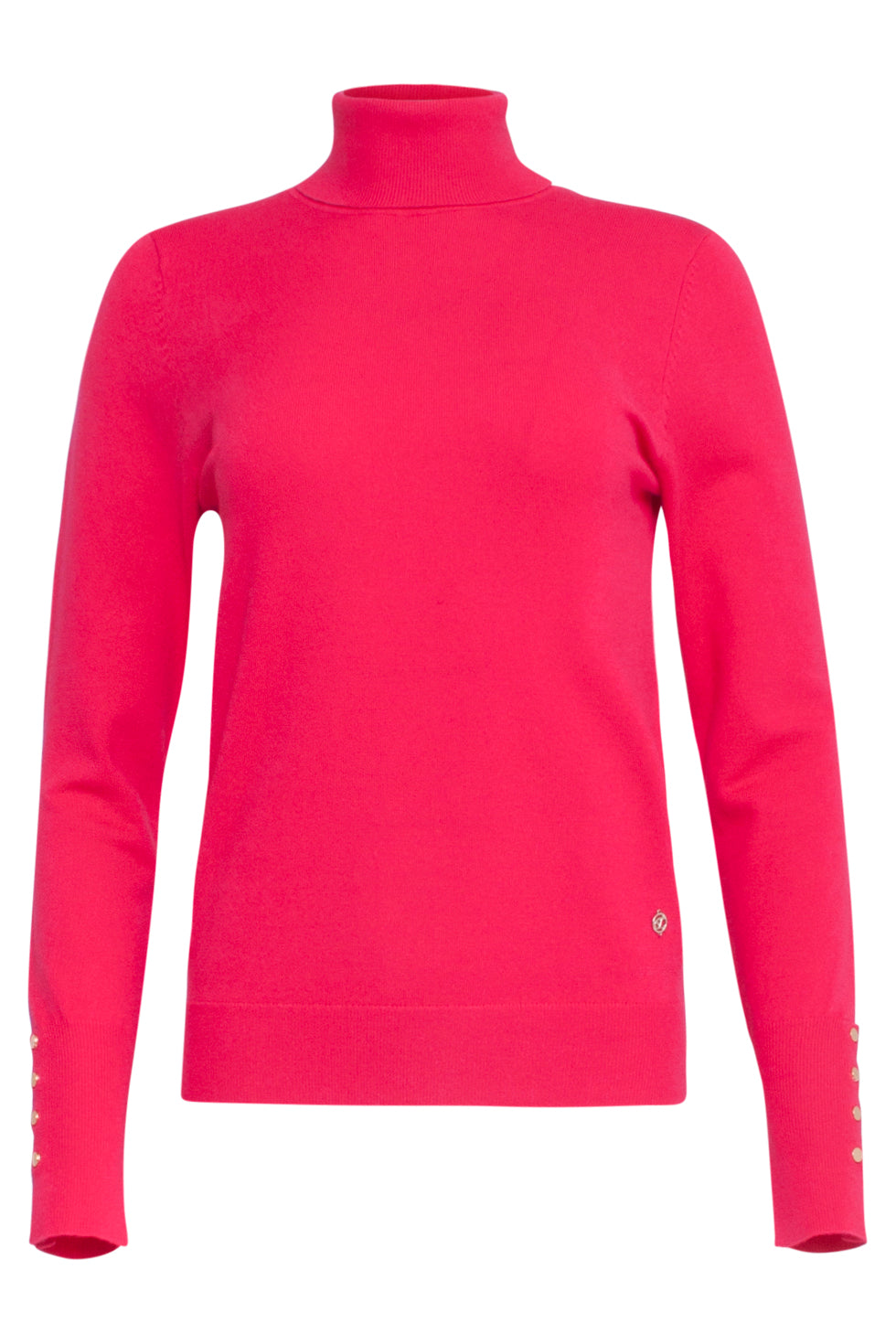 23836 Turtle Neck Top | Fuchsia