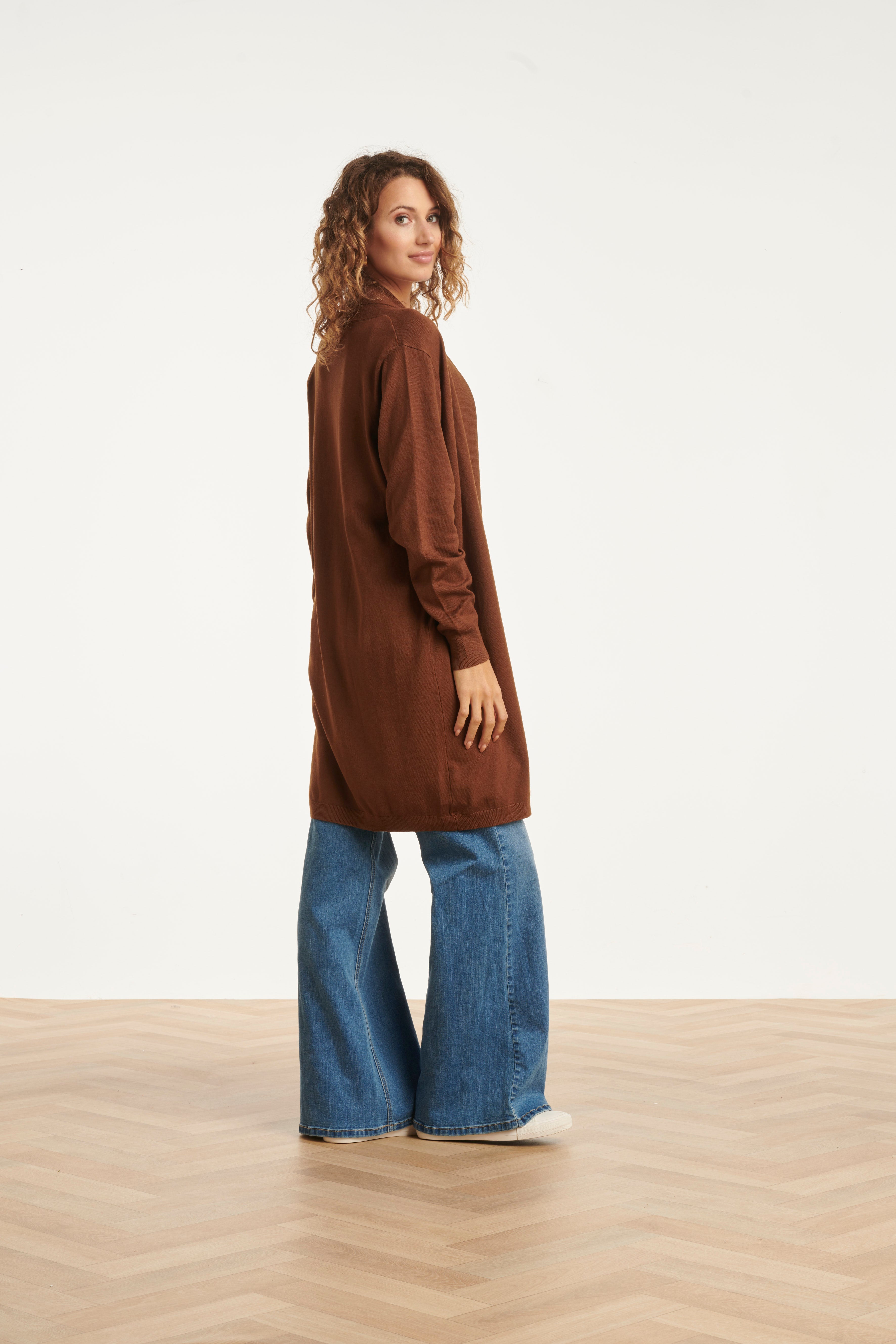 23850 Herfst/Winter Gebreid Viscose Vest | Off White