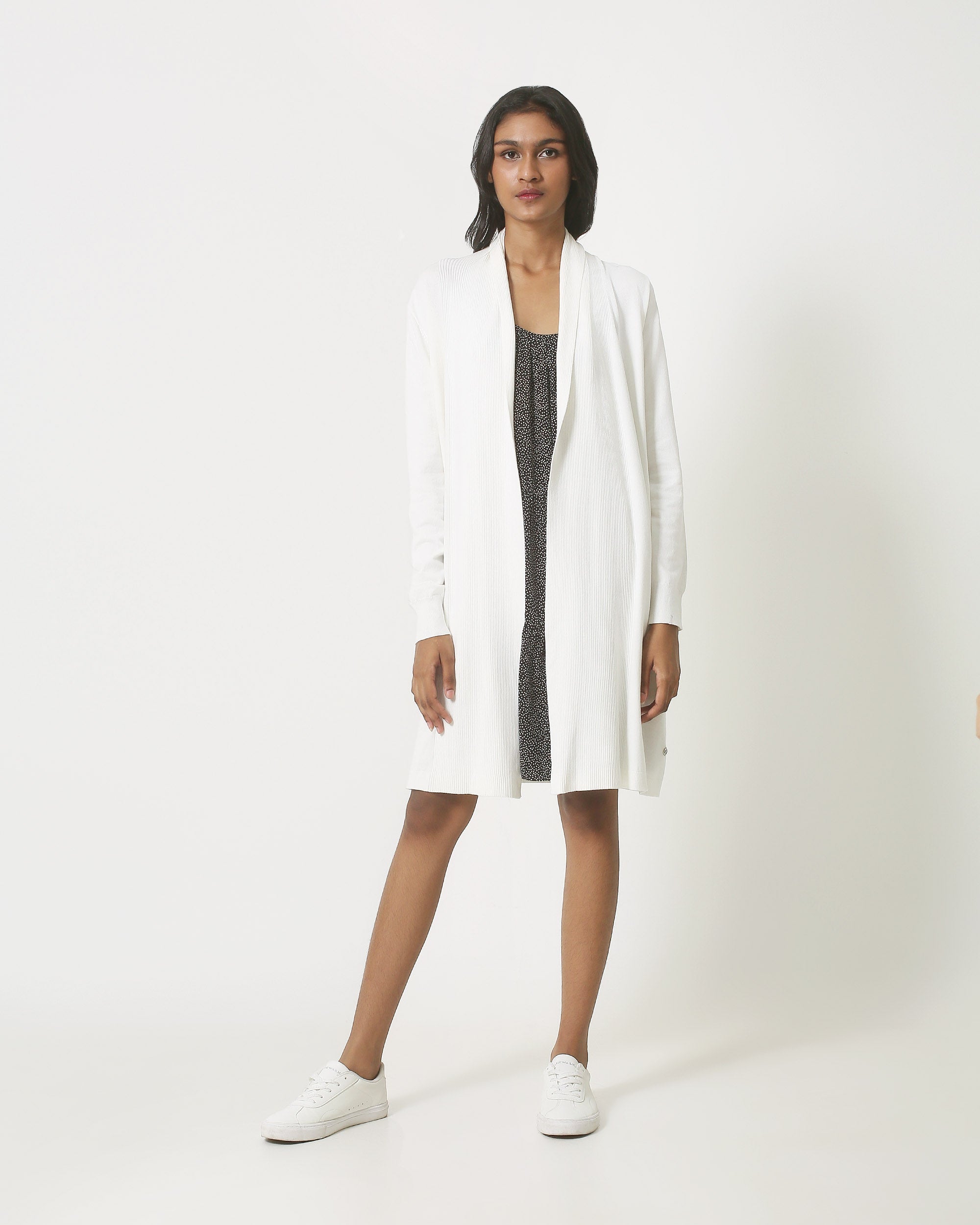 23850 Herfst/Winter Gebreid Viscose Vest | Off White