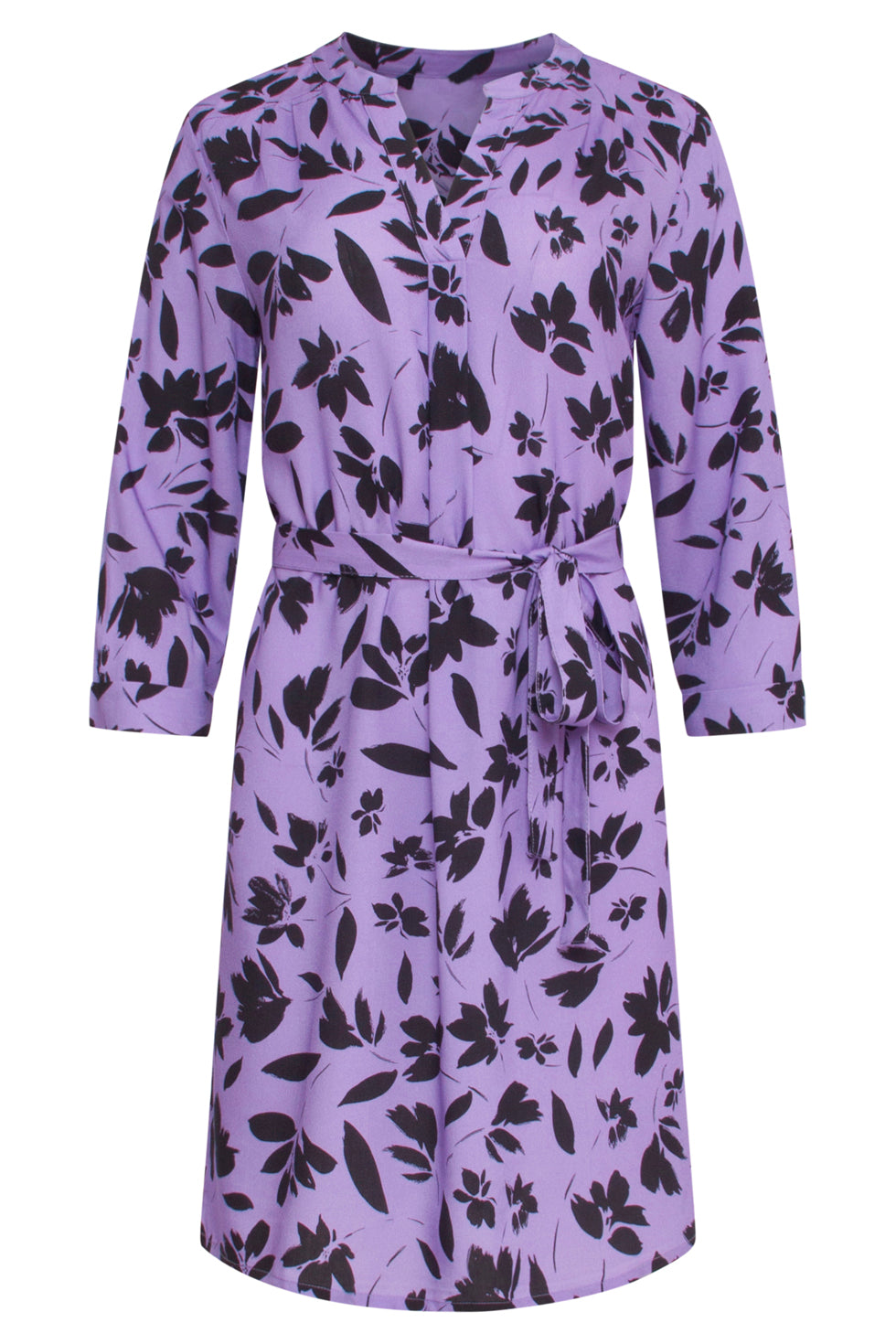 23854 Damesjurkbloemenprint | Purple