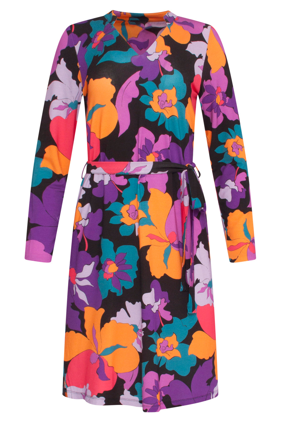 23858 DamesjurkBloemenprint | Muticolour