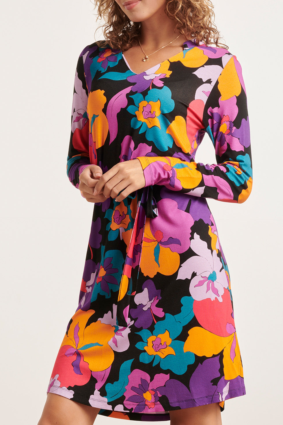 23858 DamesjurkBloemenprint | Muticolour