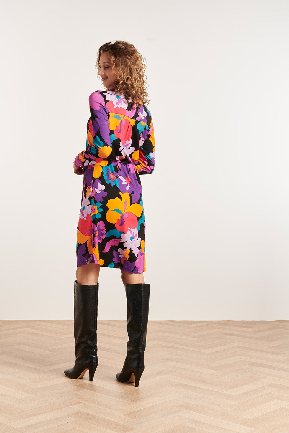 23858 DamesjurkBloemenprint | Muticolour