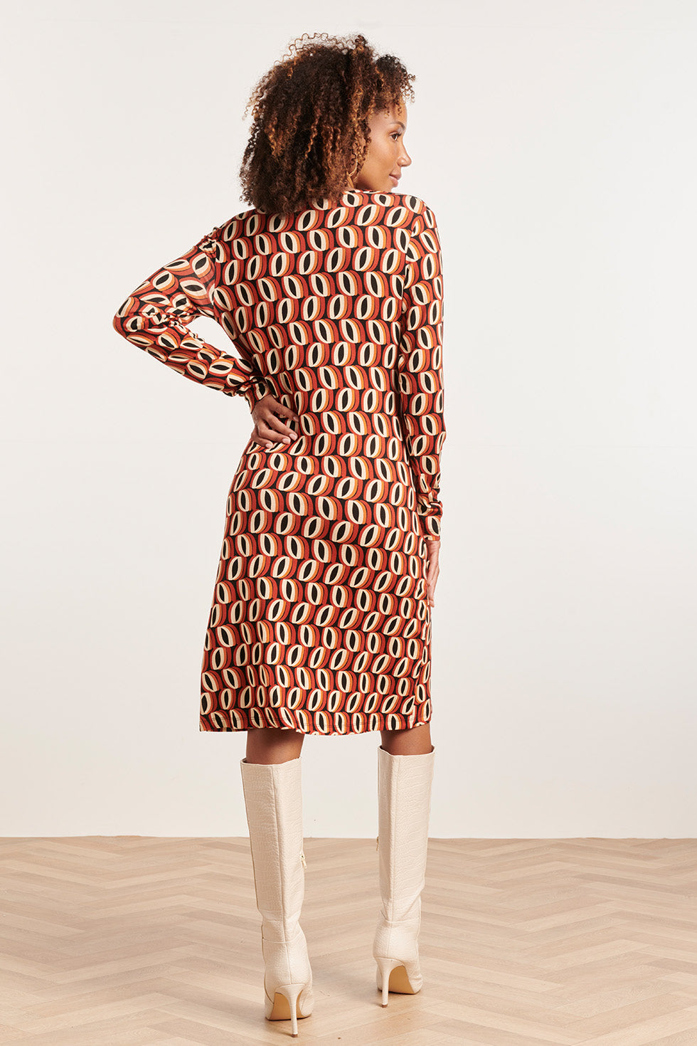 23859 Damesjurk Met Tribaalpatroon | Muticolour