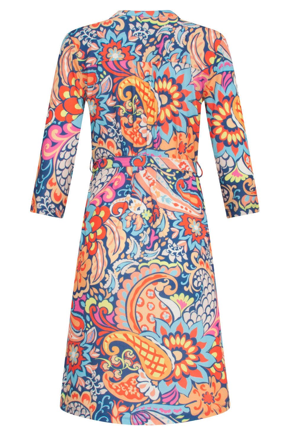 23865 Damesjurk Met V-Halsbloemenprint | Muticolour