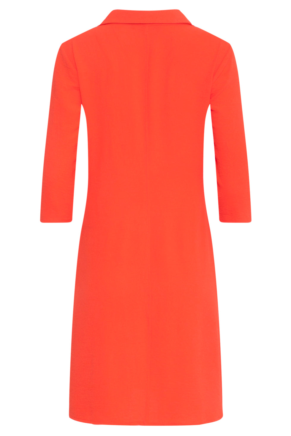 23880 Winterjurk Met Driekwart Mouwen, Polo Kraag | Red