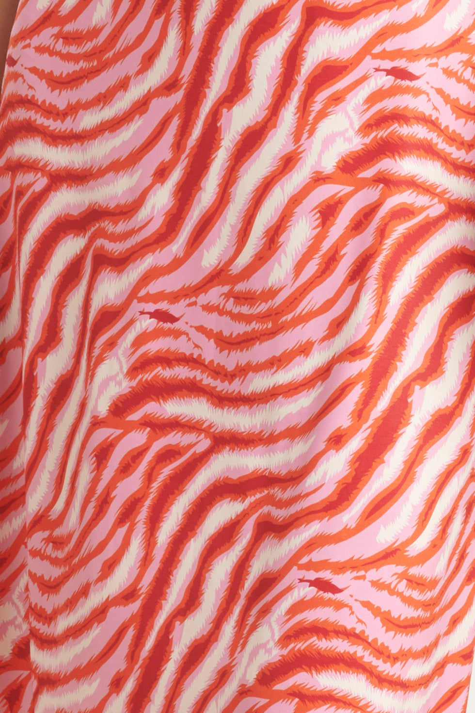 24010 Zebra Print Stretch Jurk | Pink - Red