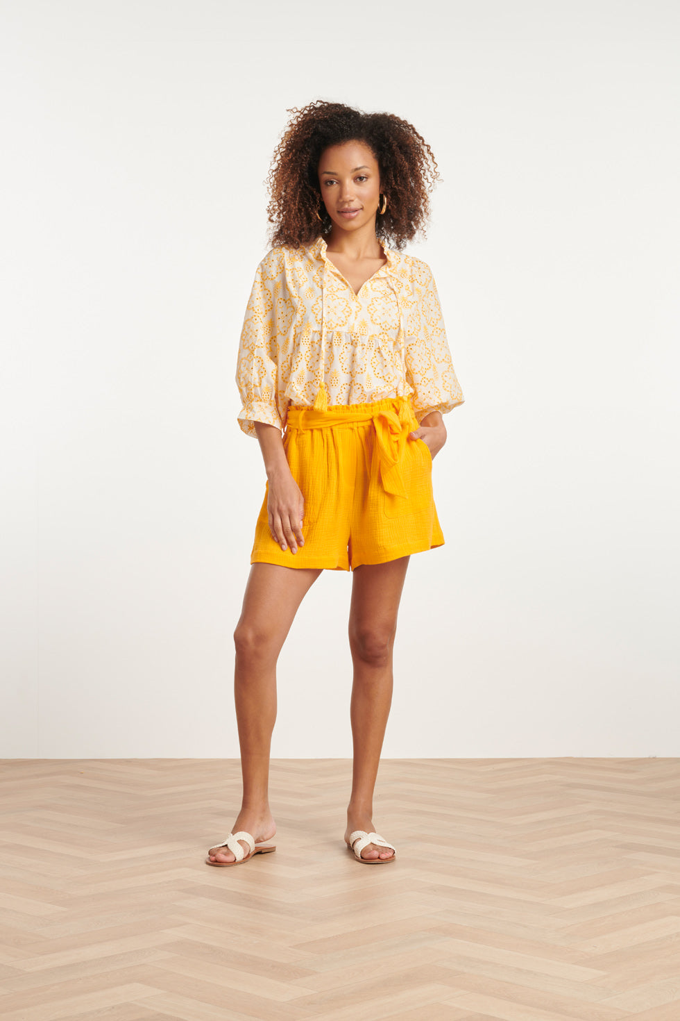 24090 Zomer Shortswarm Zonnig Tetra | Yellow