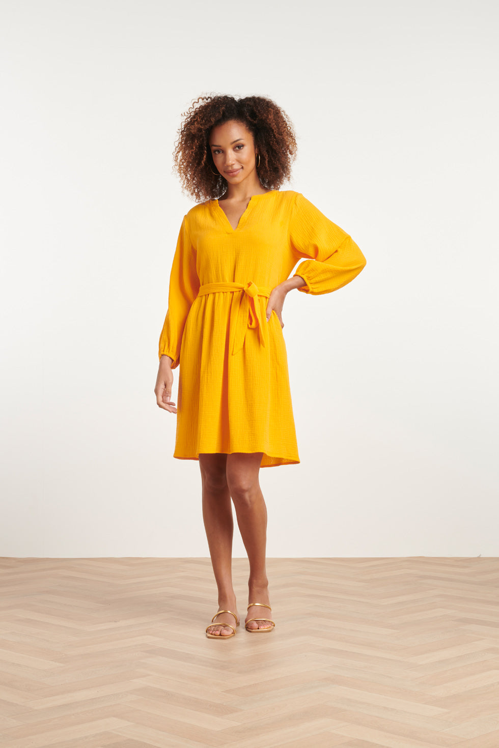 24091 Simpel Zomerjurkjewarm Zonnig Tetra | Yellow