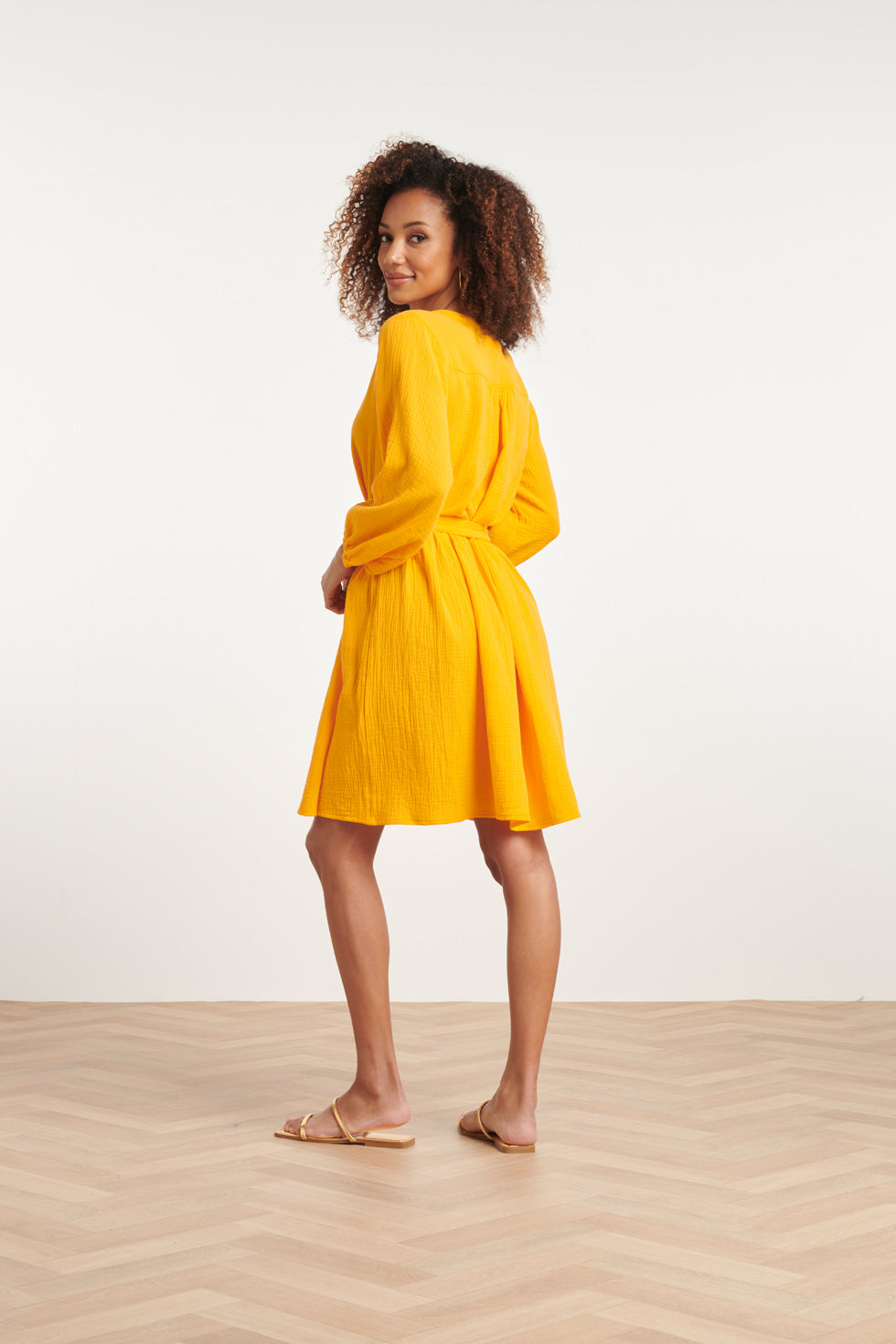 24091 Simpel Zomerjurkjewarm Zonnig Tetra | Yellow