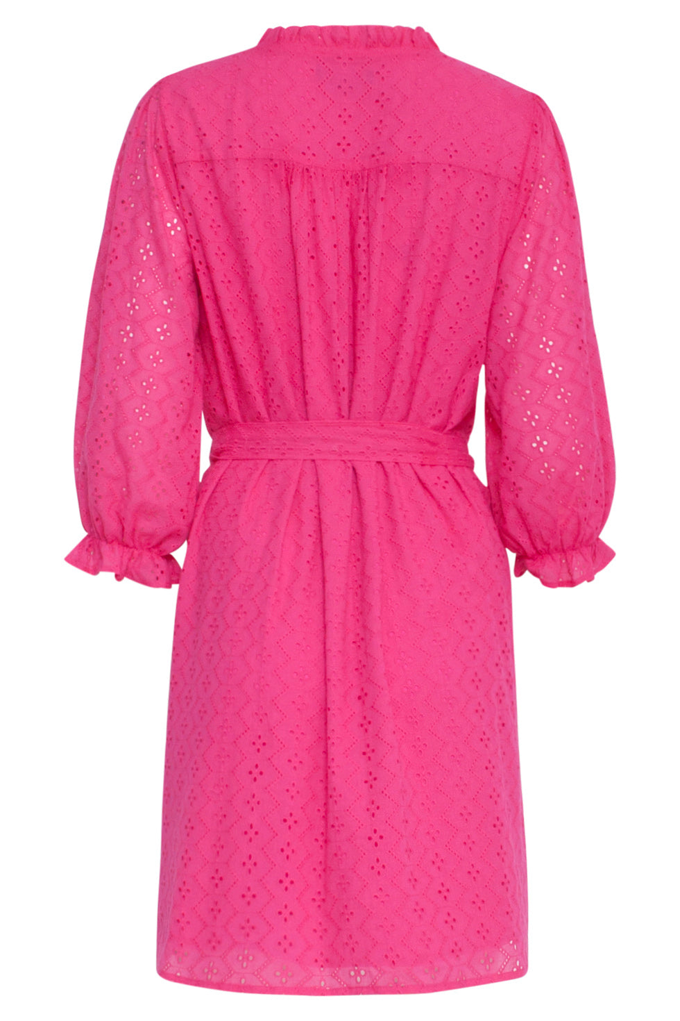 24097 Fuchsia Brie Anglaise Kort Jurkje | Pink
