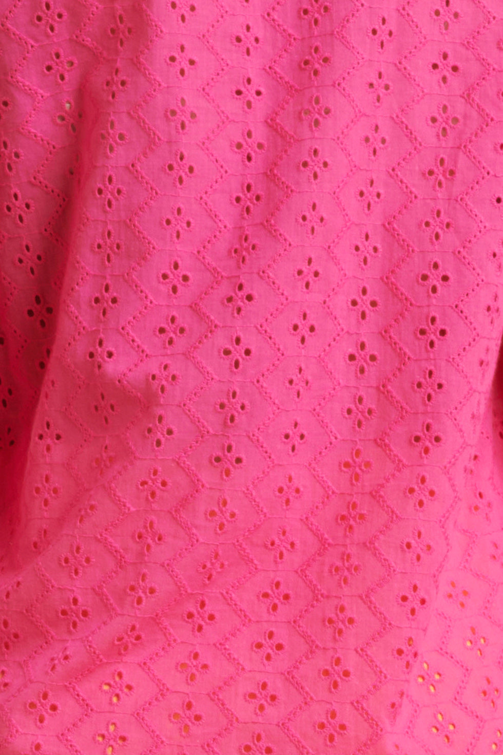 24097 Fuchsia Brie Anglaise Kort Jurkje | Pink