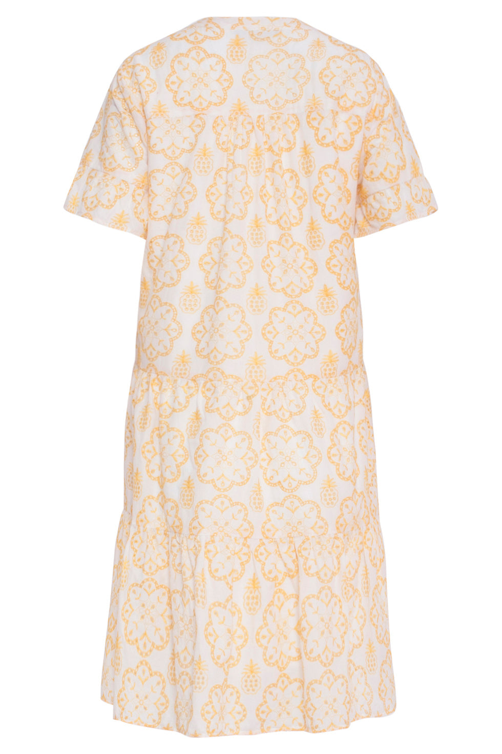 24106 Bloemenjurk Met Brie Anglaisezonnig | White - Yellow