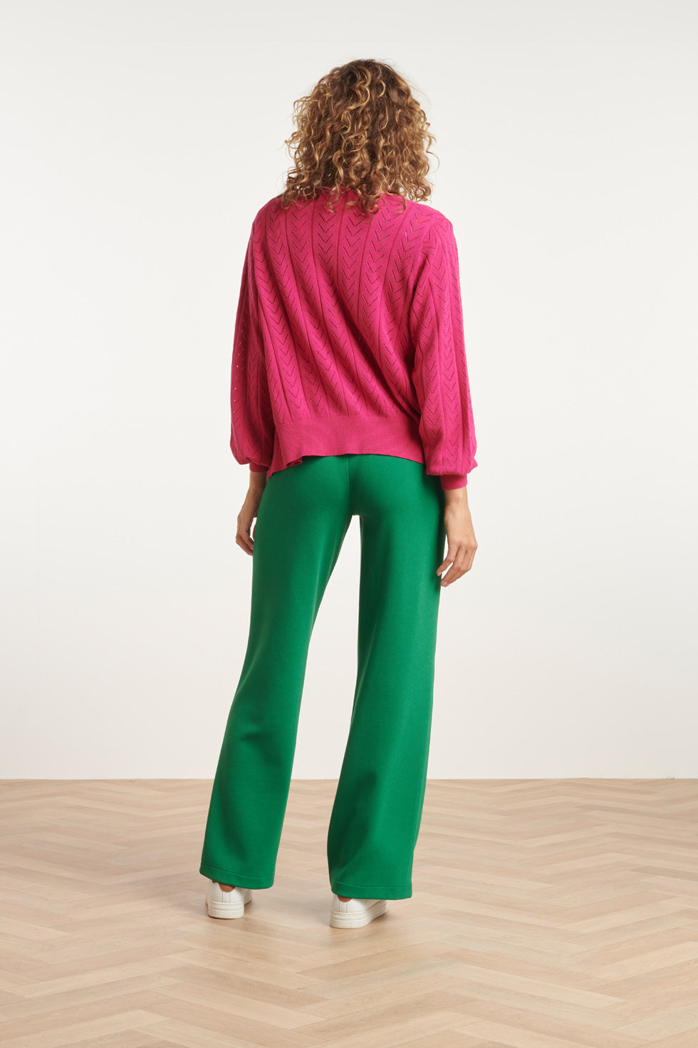 24120 Losvallende Zomer Cardigan | Fuchsia