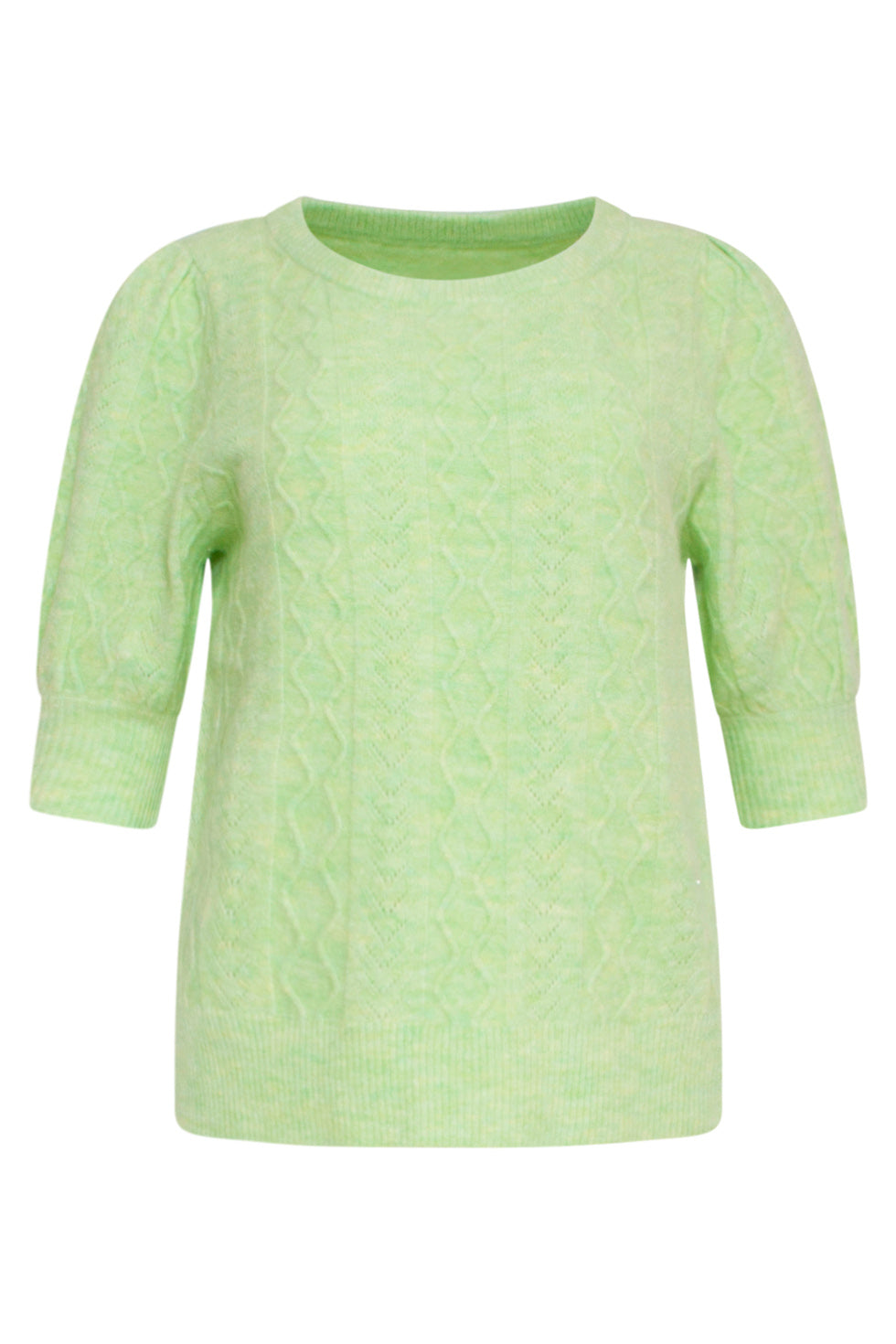 24121 Lime Gebreide Trui | Lime