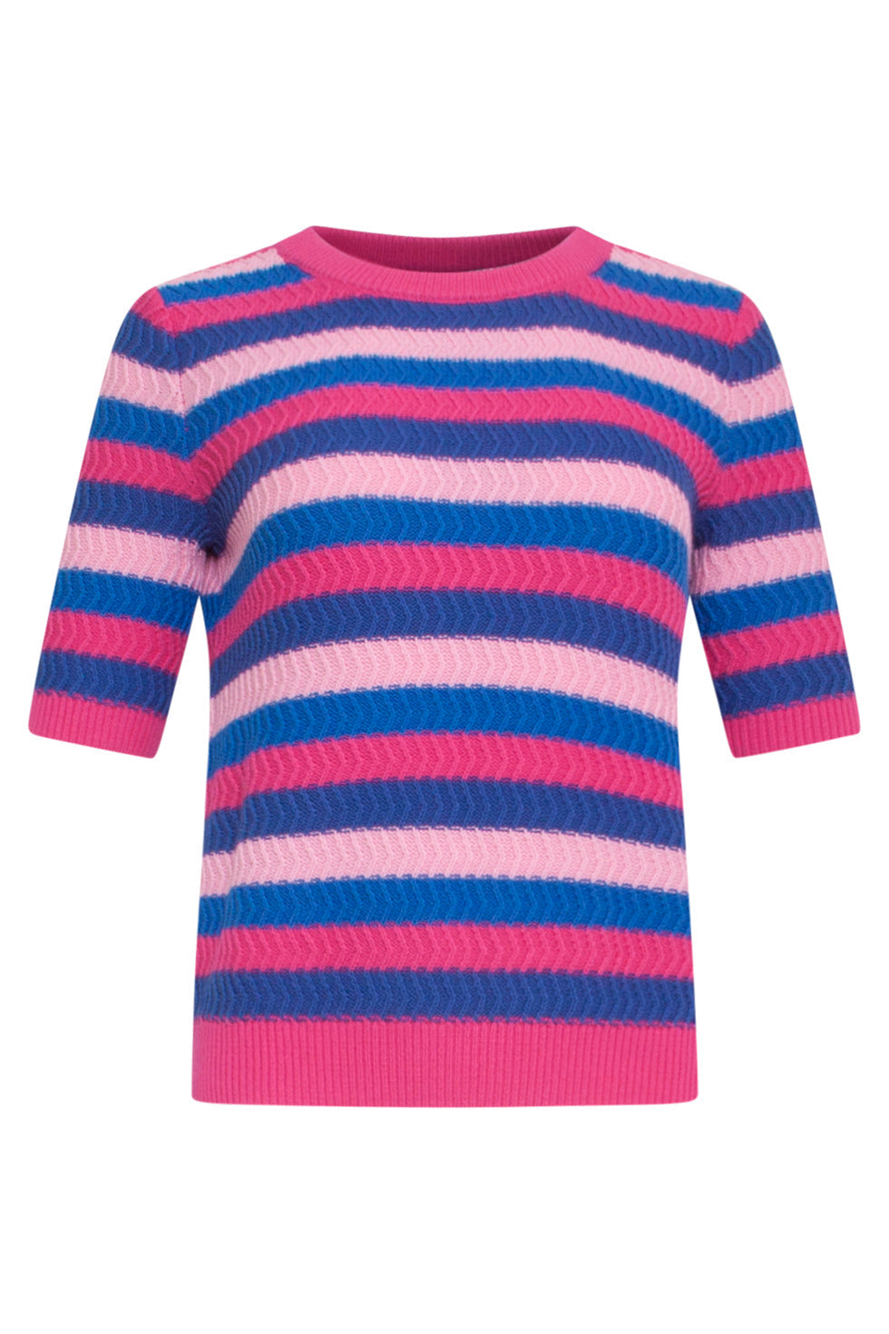 24122 Gebreide Trui Met Rijk Colorblock | Muticolour