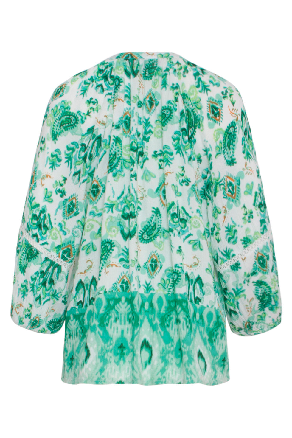 24141 Fris - Ornamentprint Top | White - Muticolour