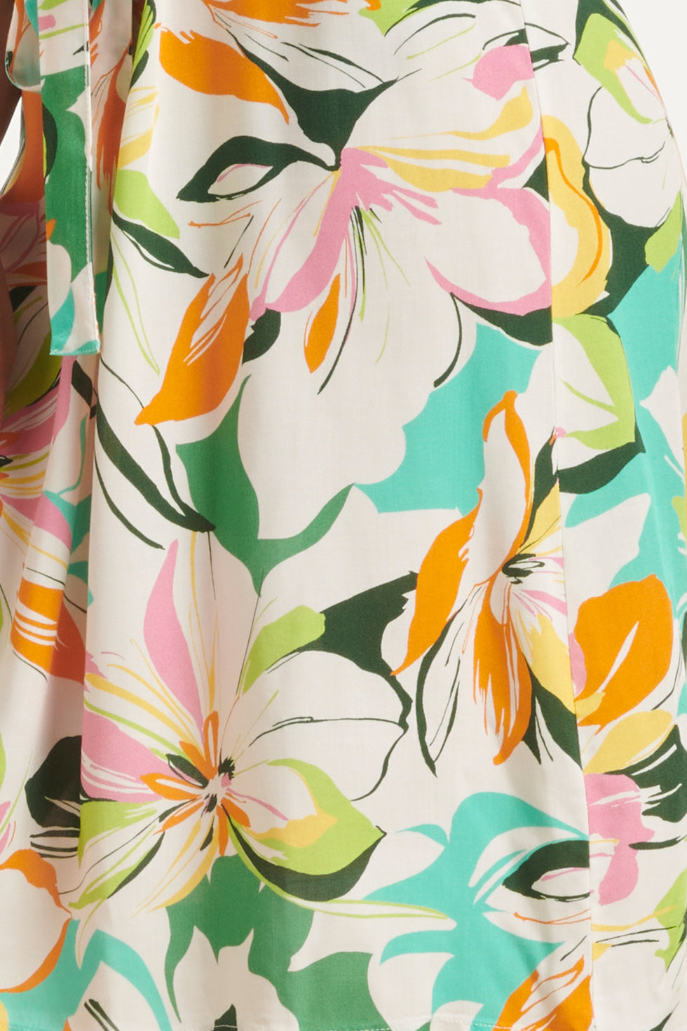 24148 Zomerjurk Met BloemEnprintlevendige en | Off White - Muticolour