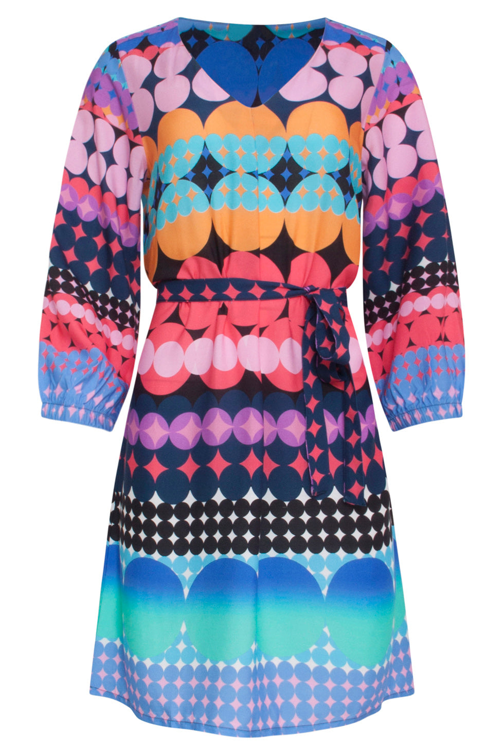 24152 Zomerjurk Met Grafische Print | Muticolour