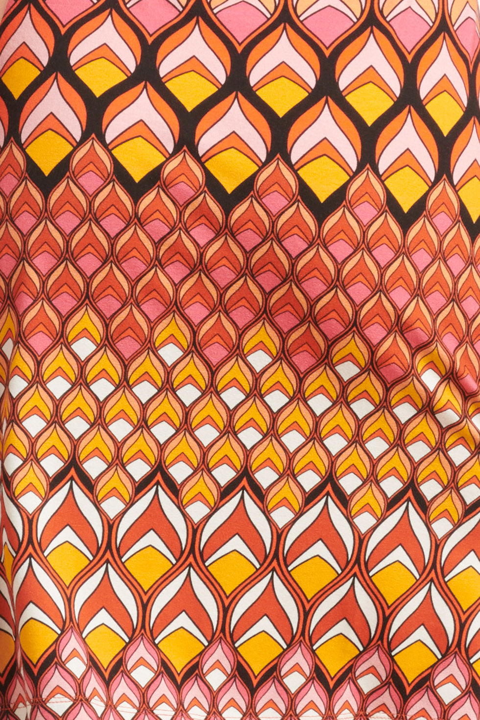 24153 Zomerjurk Met Retro Grafische Print | Muticolour