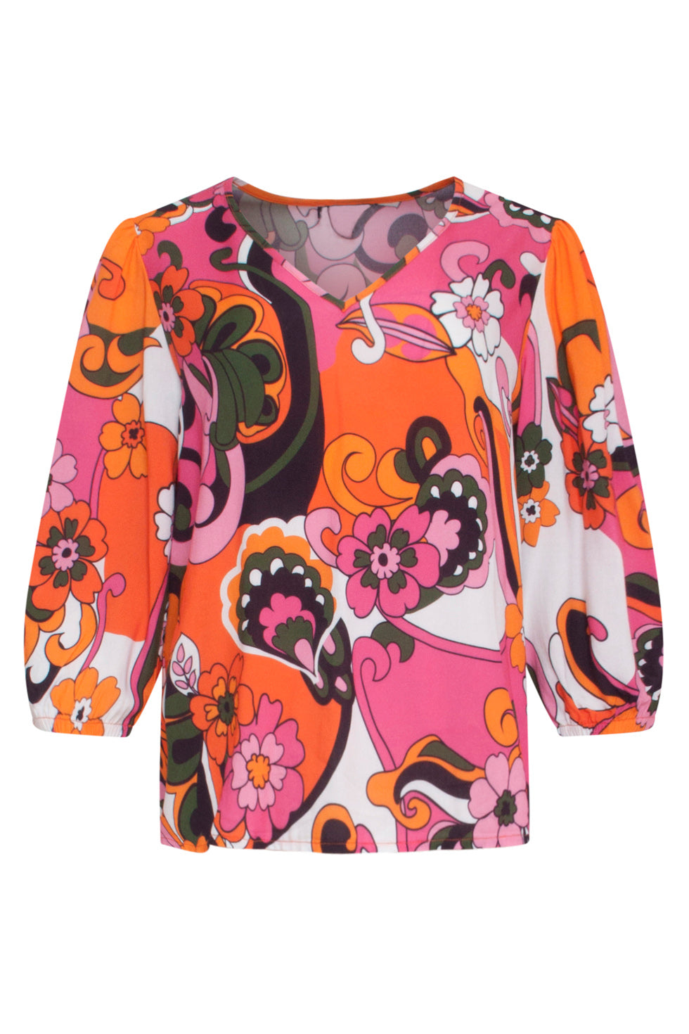 24156 Top Met Bloemenprinthelder | Muticolour