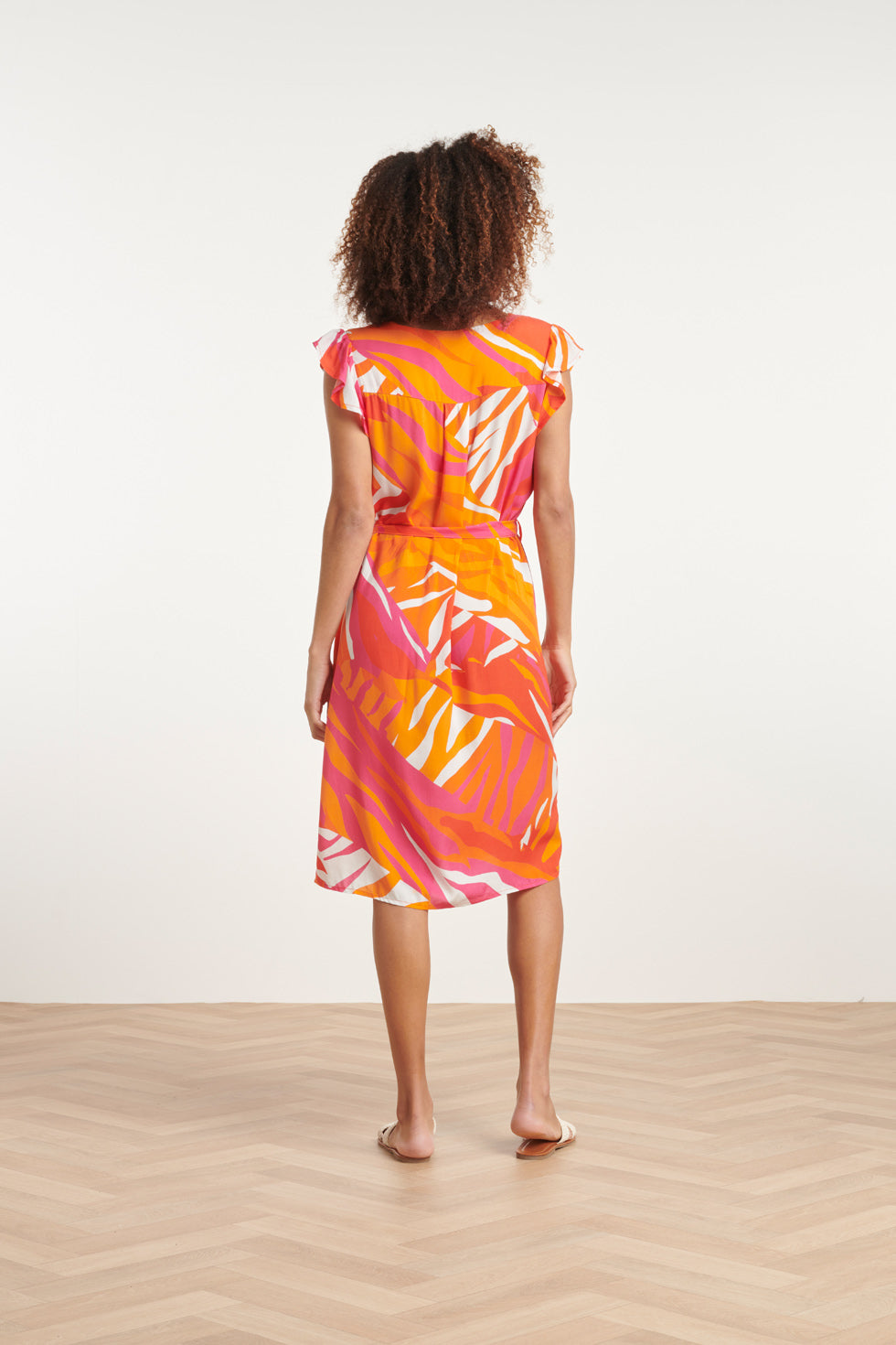 24157 Zomerjurk Met Speelse Wildprint | Muticolour