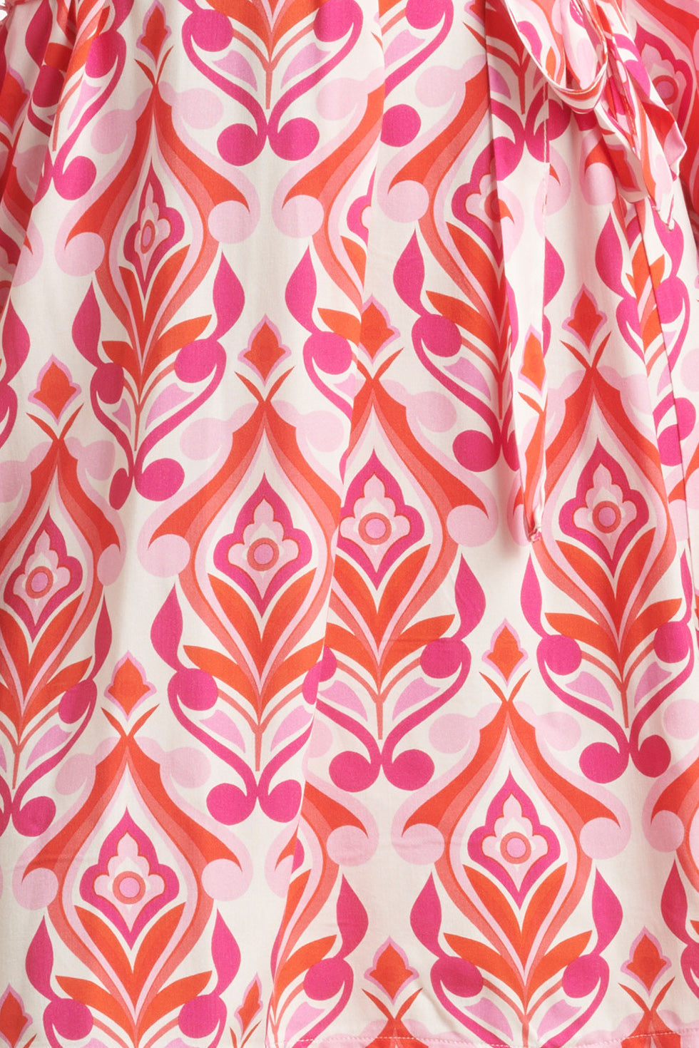 24159 Zomerjurk Met Ornamentprint In Verschillende Roze Tinten