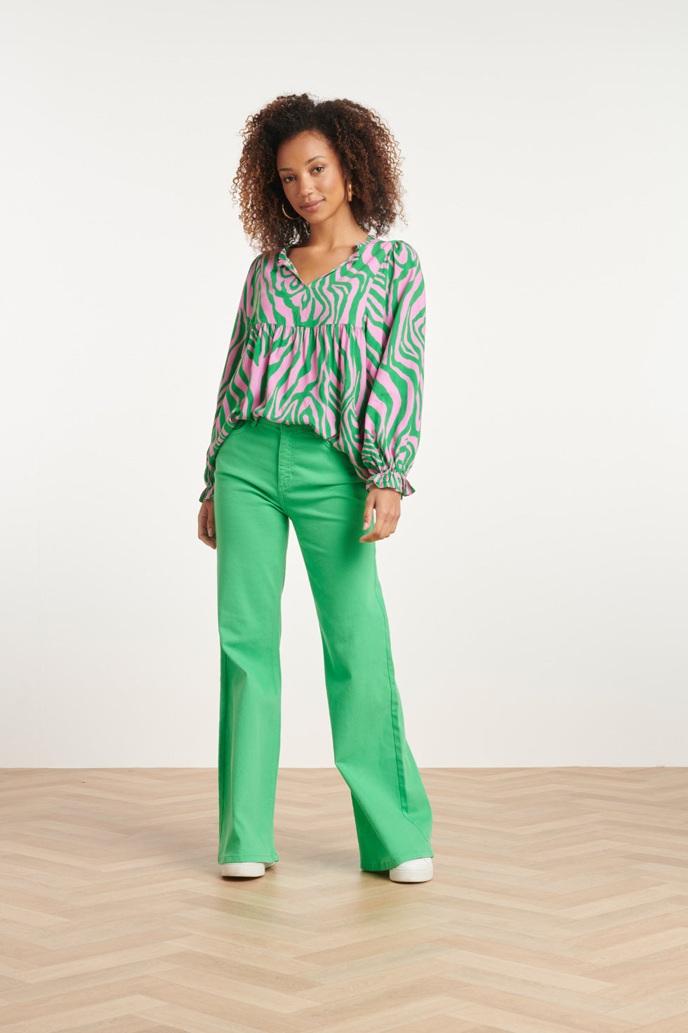 24169 Flared Jeans | Green