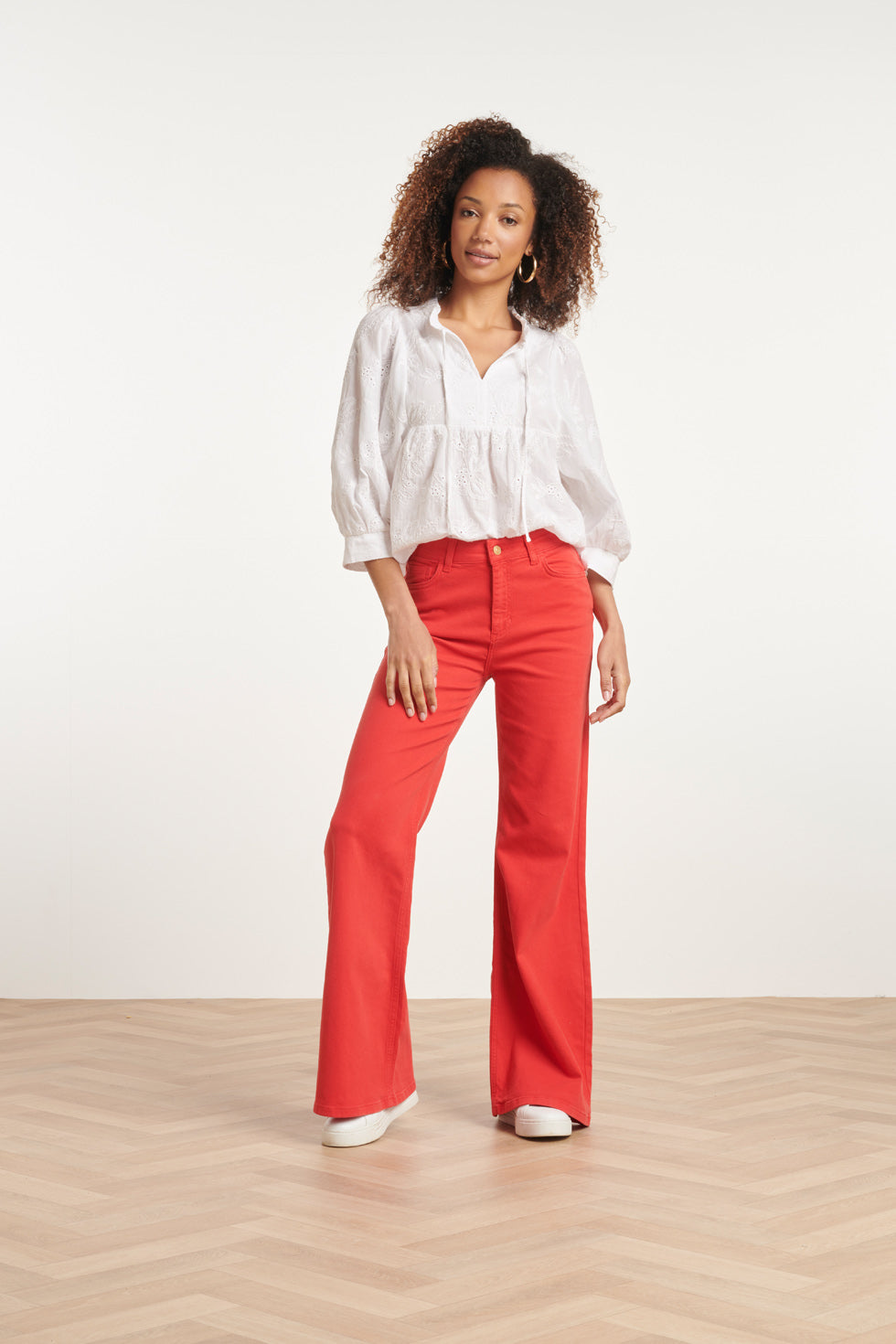 24169 Flared Jeans | Red