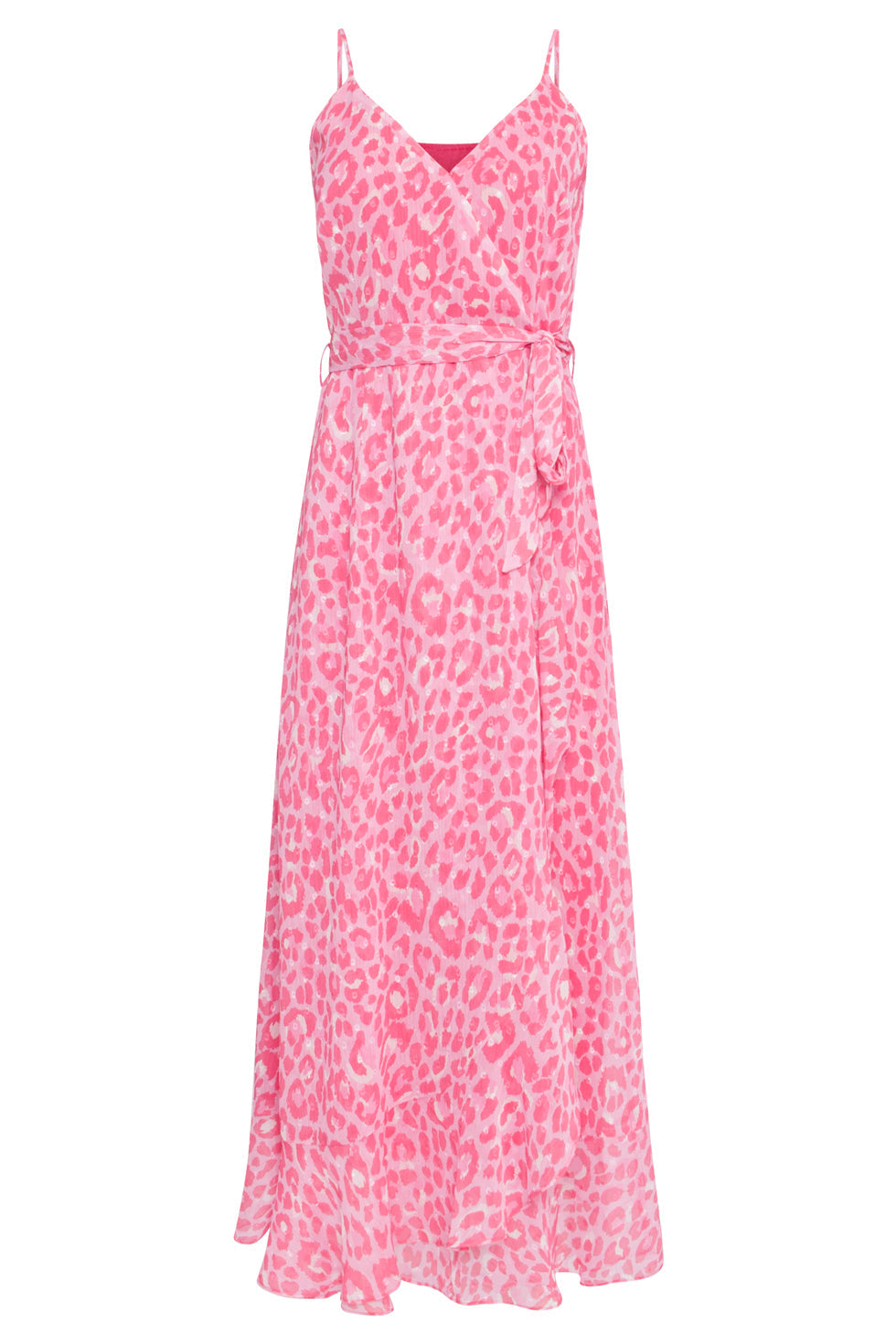 24300 Maxi Zomerjurk Met Animal Print | Baby Pink - Pink