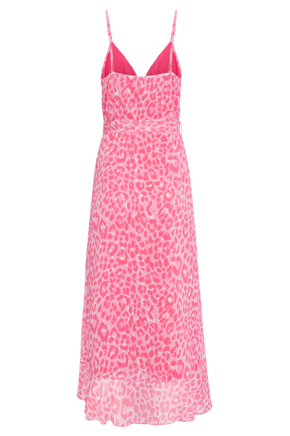 24300 Maxi Zomerjurk Met Animal Print | Baby Pink - Pink