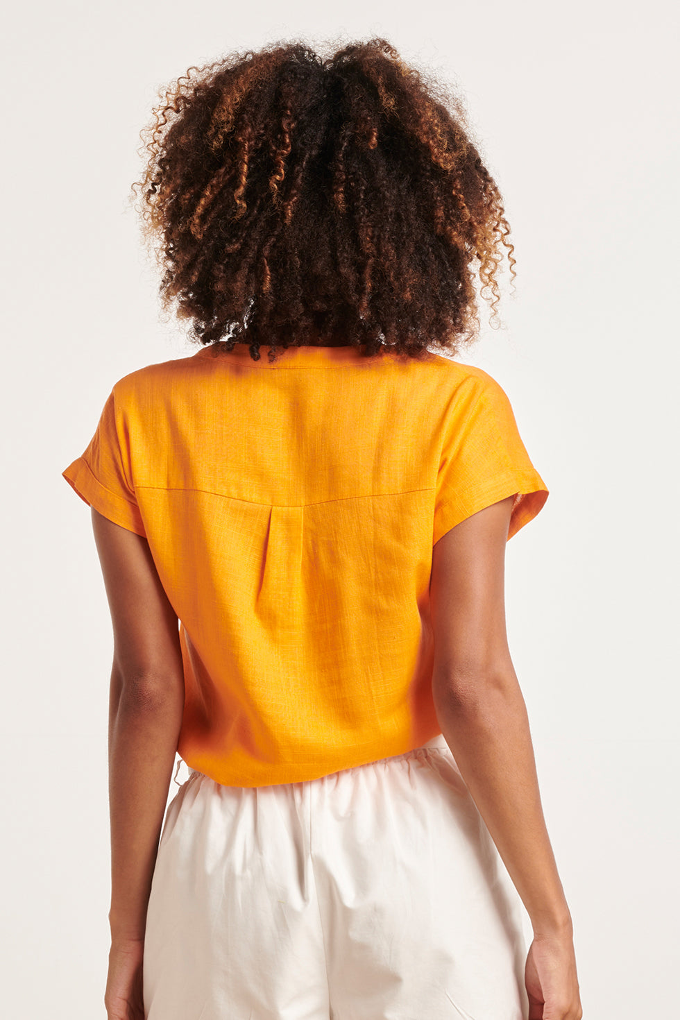 24347 Ademende Zomer Top | Orange