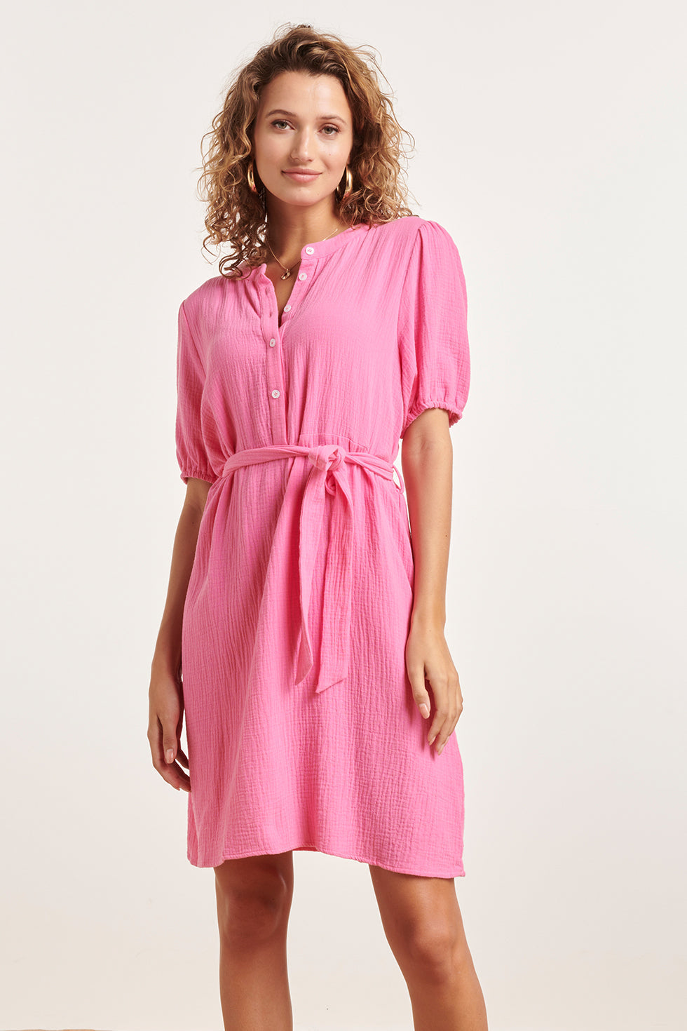 24350 Stijlvol Korte Jurk | Pink