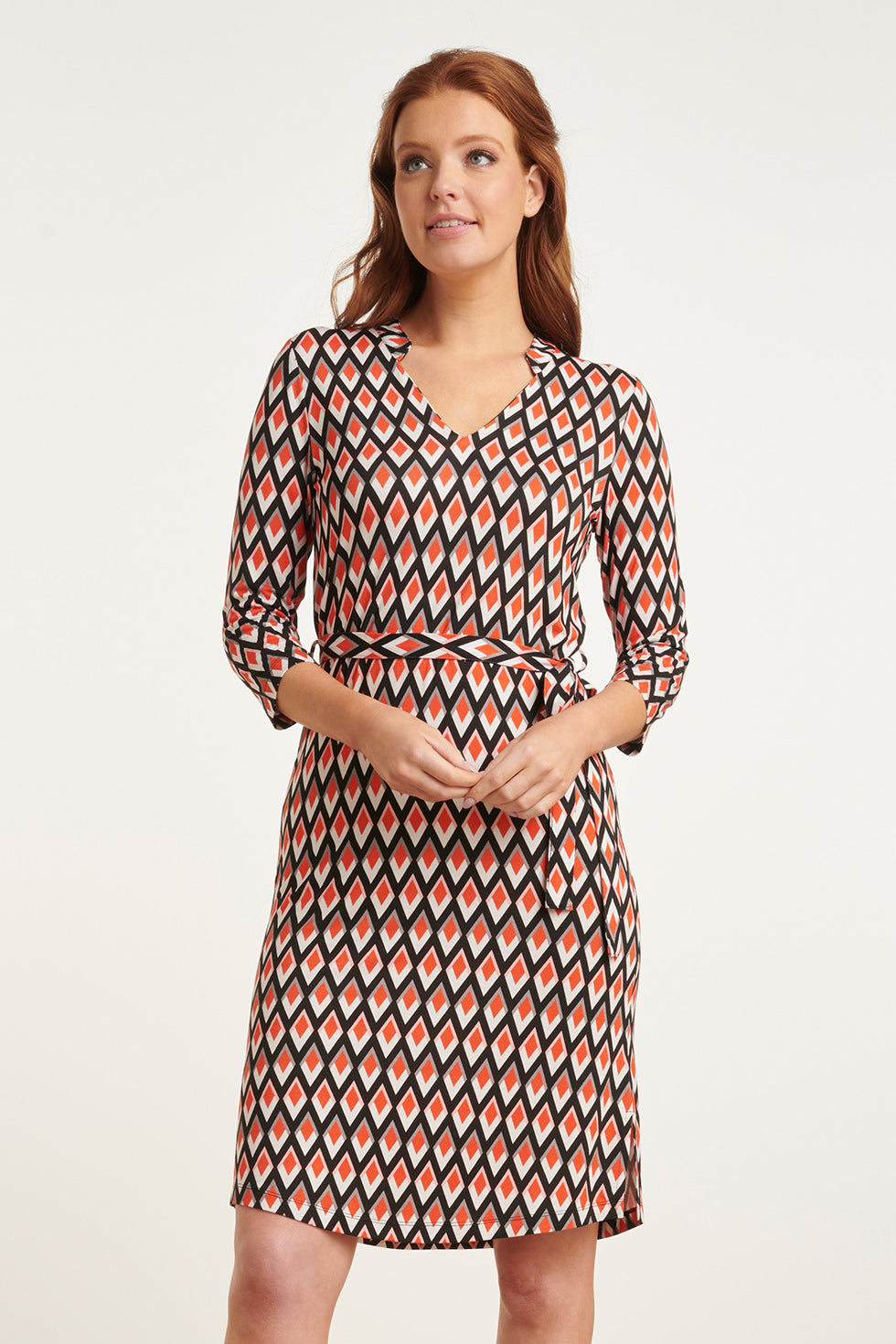 24433-998 Grafisch Bedrukte Zomerjurk | Muticolour